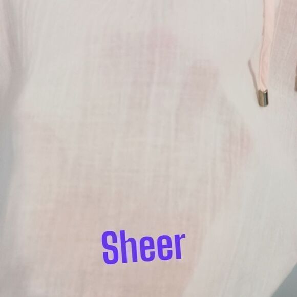 Club Monaco Gauzy Cotton Top Sz S Pink Old Money Quiet Luxury Relaxed Elizabina - Picture 9 of 16